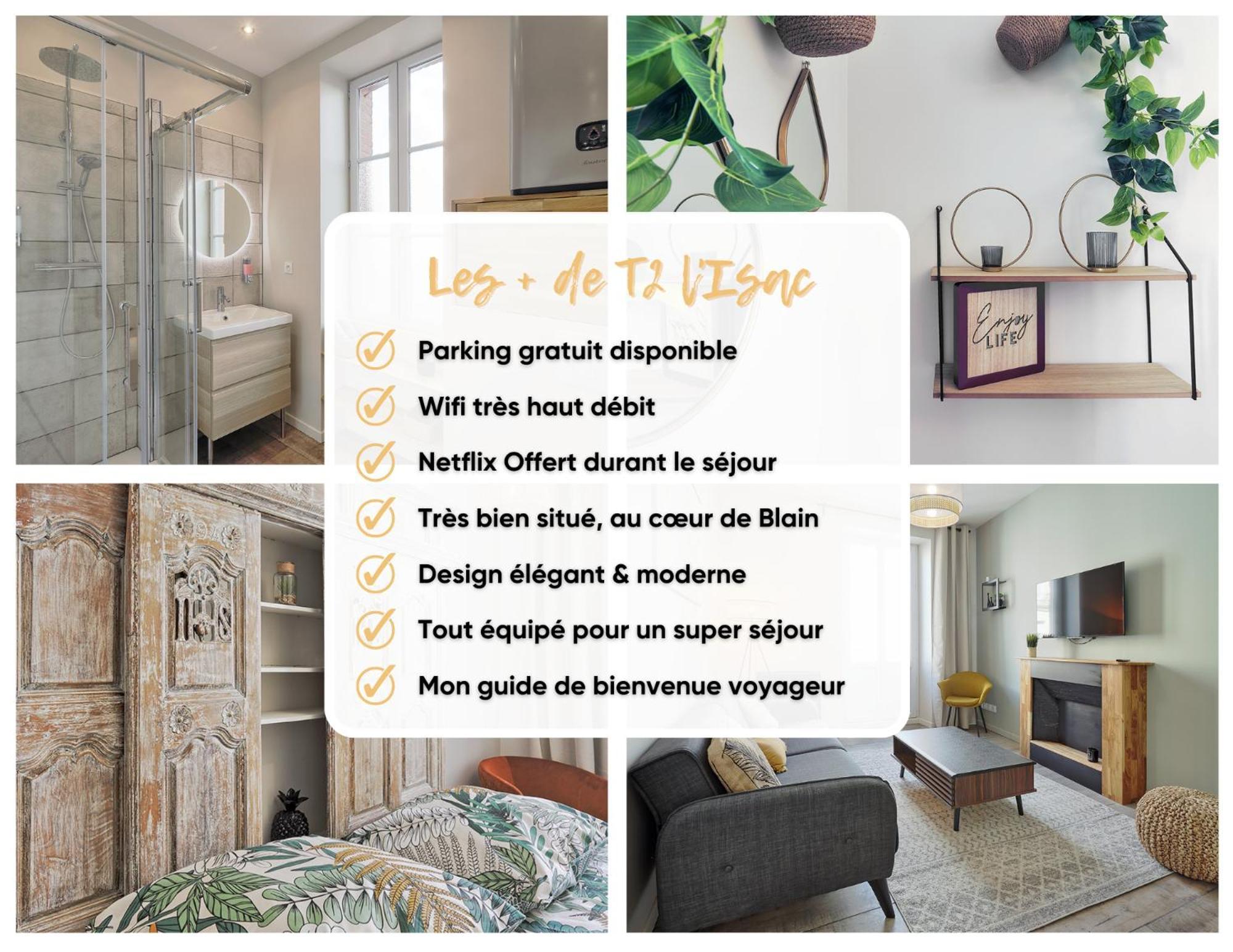 Centre-ville - Fibre - Netflix - T2 L'isac Apartment *